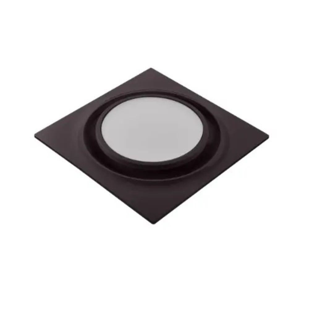 Aero Pure Fans FABF L6 OR Round on Square Design Replacement ABF Grille with Light in Oil Rubbed Bronze